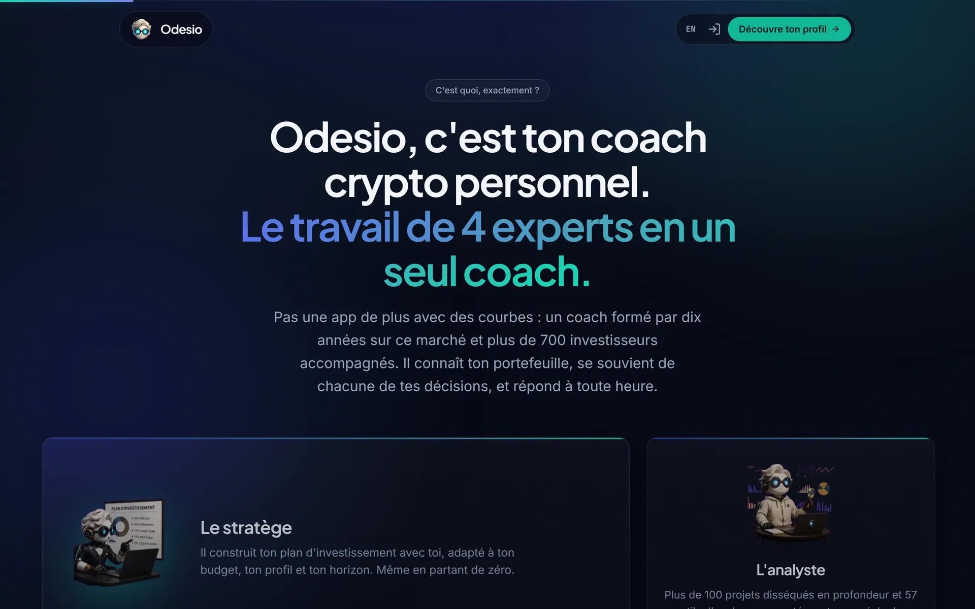 Quatre experts réunis dans un seul coach