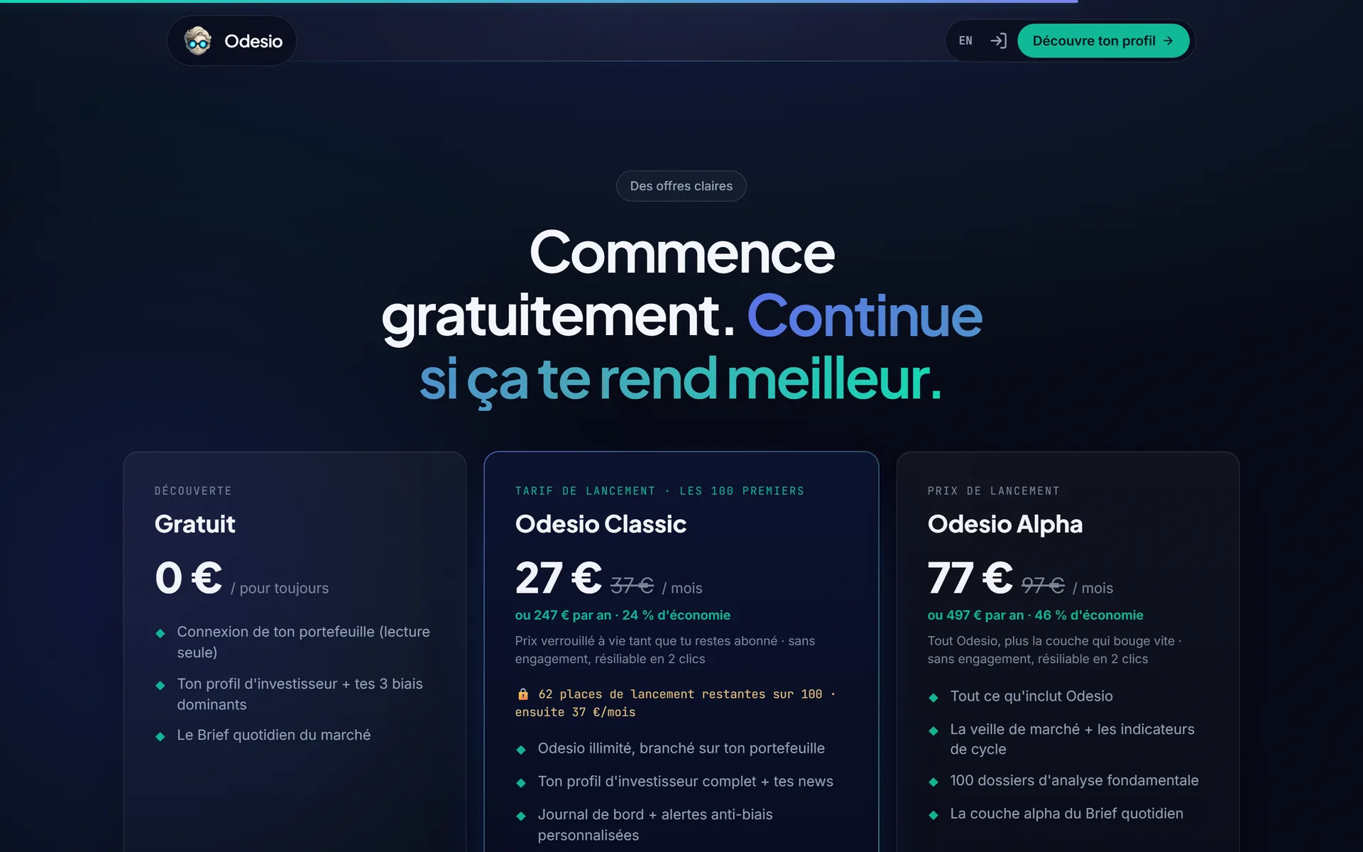 Offres et abonnements intégrés